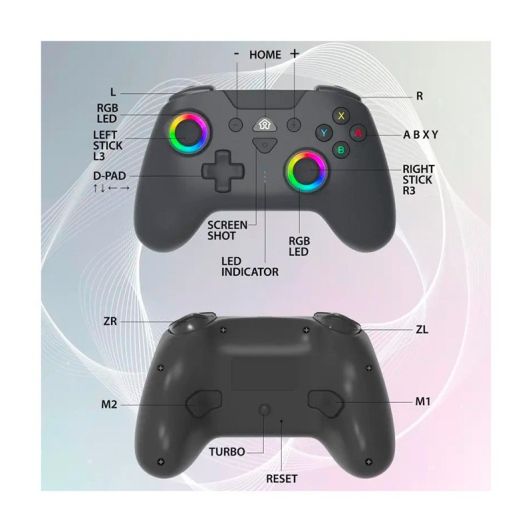Manette SUBSONIC sans fil pour Switch/Switch 2 Noire