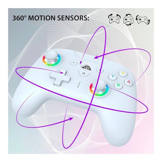 Manette SUBSONIC sans fil pour Switch/Switch 2 Blanche