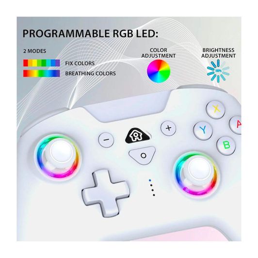 Manette SUBSONIC sans fil pour Switch/Switch 2 Blanche