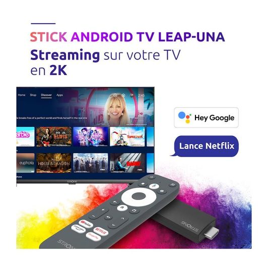 Passerelle Multimédia STRONG LEAP UNA Android TV stick FHD
