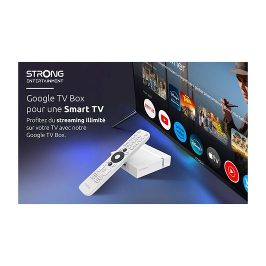 Passerelle Multimédia STRONG LEAP S3+ V2 Google TV box UHD 4K