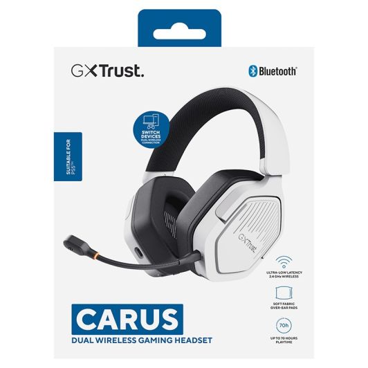 Casque gaming TRUST Carus blanc pour PS5