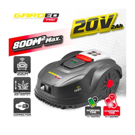 Robot tondeuse GARDEO GRO20V20WIFI-2A
