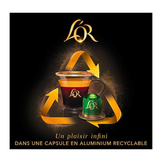 30 capsules L'OR RISTRETTO pour machine NESPRESSO 