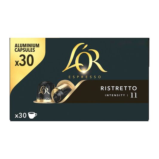 30 capsules L'OR RISTRETTO pour machine NESPRESSO 