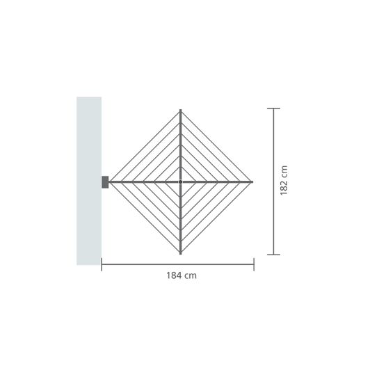 Séchoir mural BRABANTIA wallfix 24M d'étendage