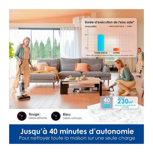 Aspirateur laveur TINECO FLOOR ONE S6 STRETCH EXTREME