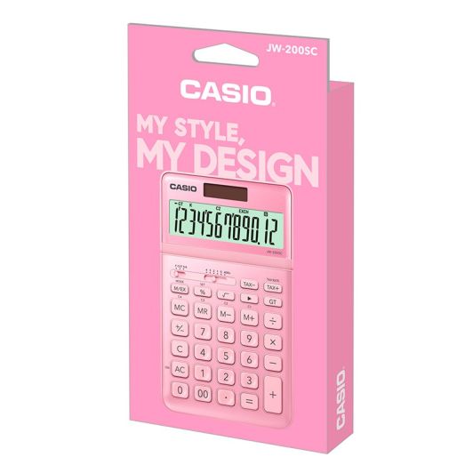 Calculatrice CASIO JW-200SV ROSE METALISE