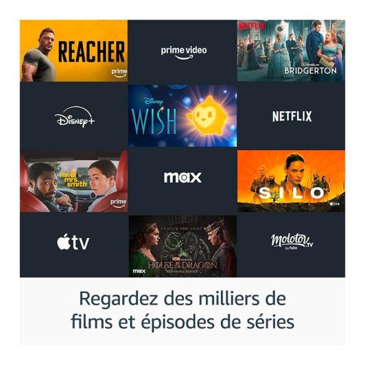 Passerelle Multimédia FIRE STICK TV AMAZON 4K 2024 avec télécommande