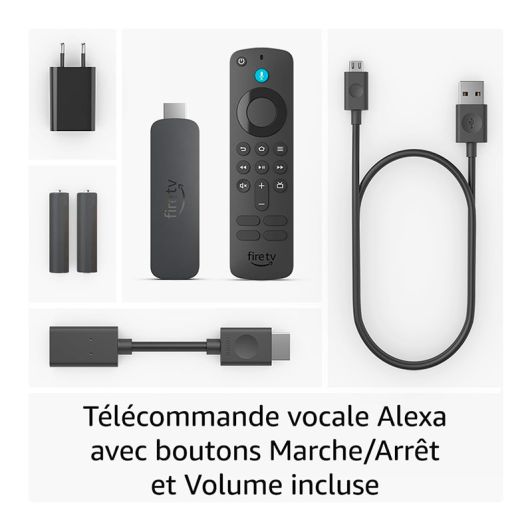 Passerelle Multimédia FIRE STICK TV AMAZON 4K 2024 avec télécommande
