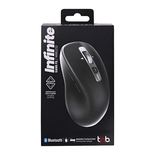 Souris silencieuse TNB MWINFINITE dual connect Bluetooth avec molette infinie