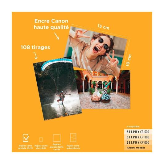 Cartouche CANON RP-108N Selphy 108 feuilles 10x15