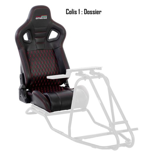 Siège de simulation AMSTRAD pour AMS-RACING-PRO,  colis 1/2