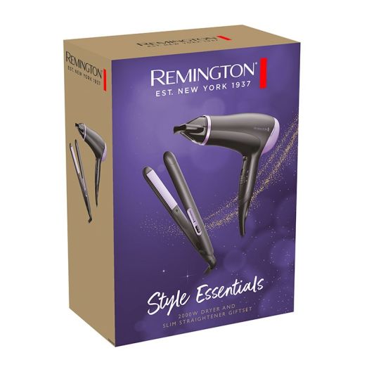 Sèche-cheveux + lisseur REMINGTON PACK STYLE ESSENTIALS D3016GP