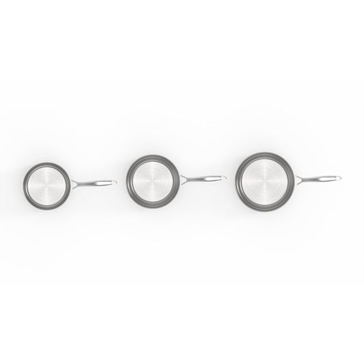 Lot de 3 casseroles VALBERG inox triply