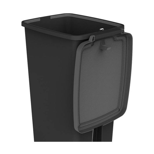 Poubelle flat bin 40L noire