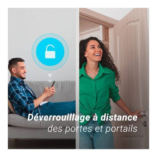 Pack Visiophone connecté EZVIZ FHD HP5 avec écran tactile + 4 badges