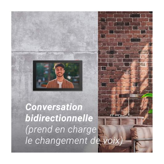 Pack Visiophone connecté EZVIZ FHD HP5 avec écran tactile + 4 badges