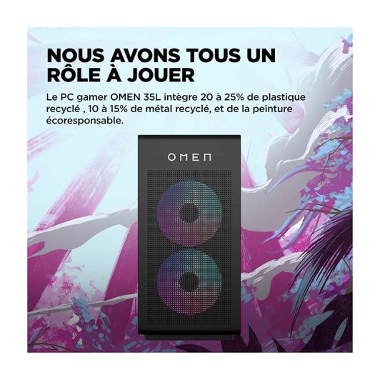 Unité centrale Gamer HP OMEN GT16-0521nf R5/16Go/1To/RTX5060 8Go dédiés