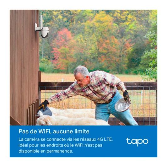 Caméra de surveillance TAPO 4G motorisée 1080p 
