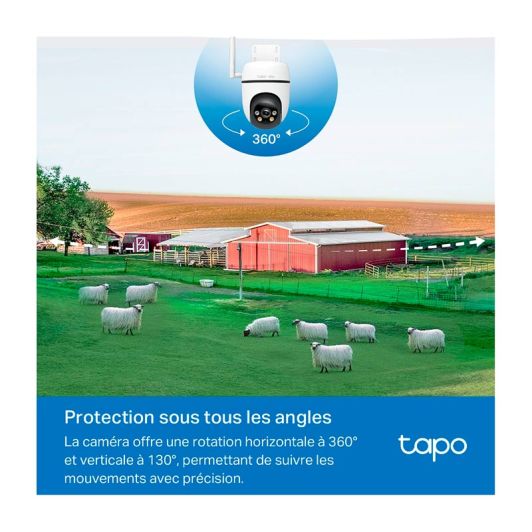 Caméra de surveillance TAPO 4G motorisée 1080p 