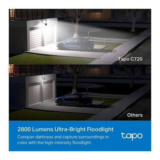 Caméra de surveillance TAPO C720 projecteur 4MP 2K+
