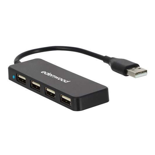 HUB USB-A 4 Ports Edenwood USB 2.0 – Haute Vitesse 480 Mbps