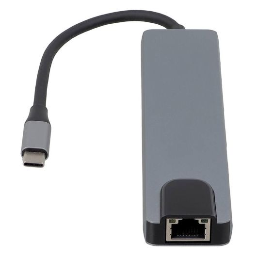 HUB USB-C Edenwood 6-en-1 avec HDMI, RJ45, USB 3.0, USB-C PD