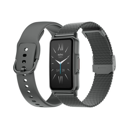 Montre connectée ECHO Rainbow mini Noire - 2 Bracelets