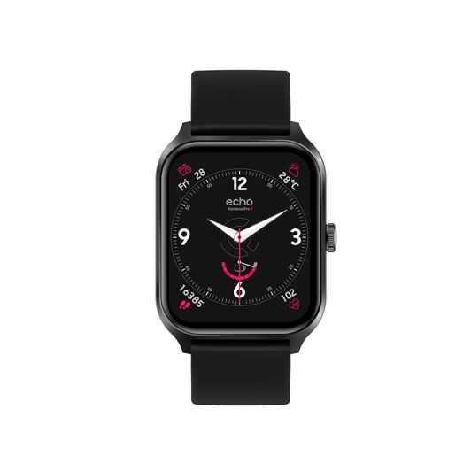 Montre connectée ECHO Rainbow Pro S Noire - 2 bracelets - IA