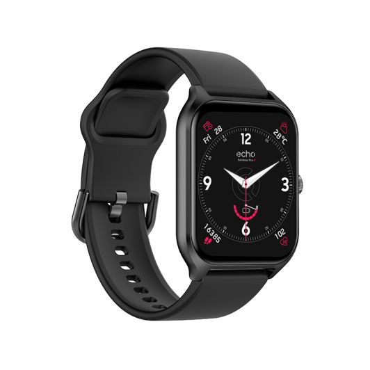 Montre connectée ECHO Rainbow Pro S Noire - 2 bracelets - IA
