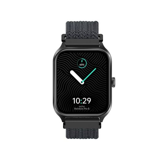Montre connectée ECHO Rainbow Pro S Noire - 2 bracelets - IA