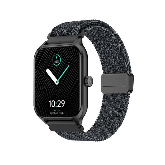 Montre connectée ECHO Rainbow Pro S Noire - 2 bracelets - IA