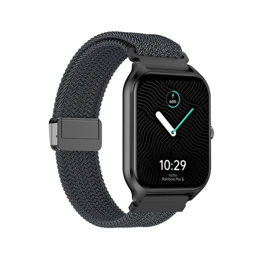 Montre connectée ECHO Rainbow Pro S Noire - 2 bracelets - IA
