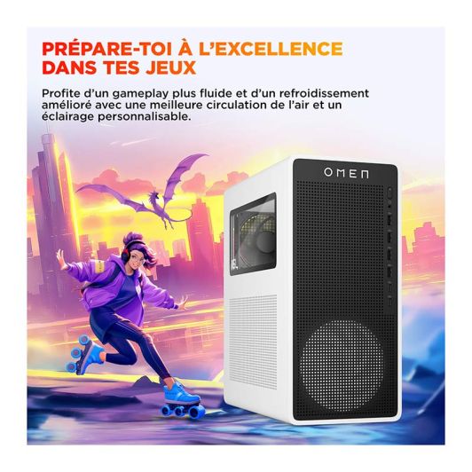 Unité centrale Gamer HP OMEN TG03-0100nf U7/32Go/1To/RTX5060ti