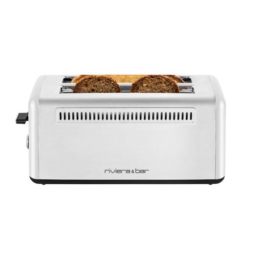 Grille-pain RIVIERA ET BAR QGP480 INOX 2 fentes longues