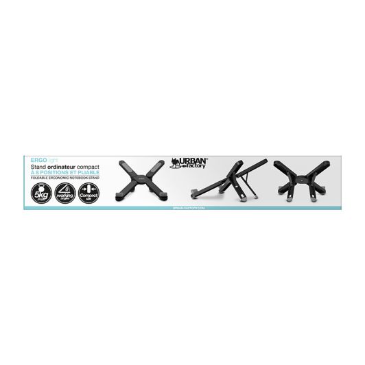 Starter pack URBAN FACTORY sacoche + souris sans fil + hub + tapis de souris + support PC
