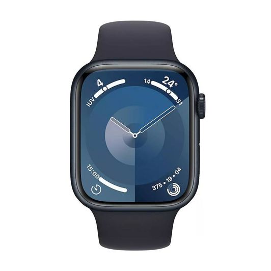 Montre connectée APPLE WATCH Serie 9 45 mm Noire reconditionnée Grade A+