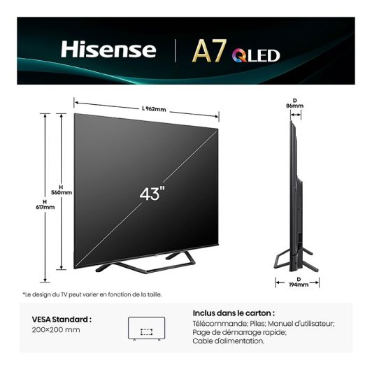 TV QLED 43