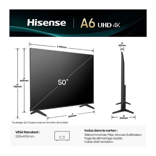 TV UHD 4K 50