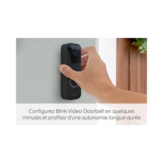 Sonnette connectée WiFi BLINK vidéo doorbell FHD blanche