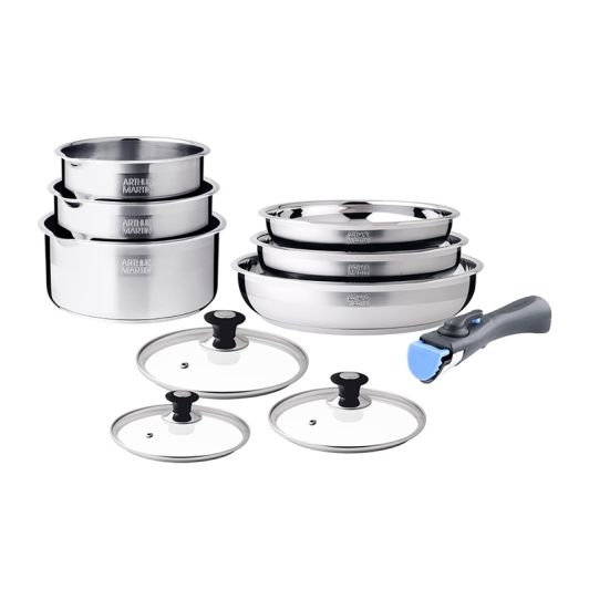Batterie ARTHUR MARTIN 10 pièces inox 
