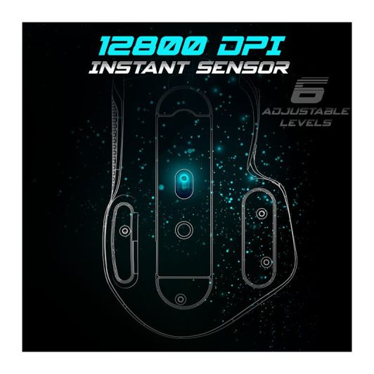 Souris gaming SPIRIT OF GAMER PRO M5  Blanche Filaire 12800Dpi