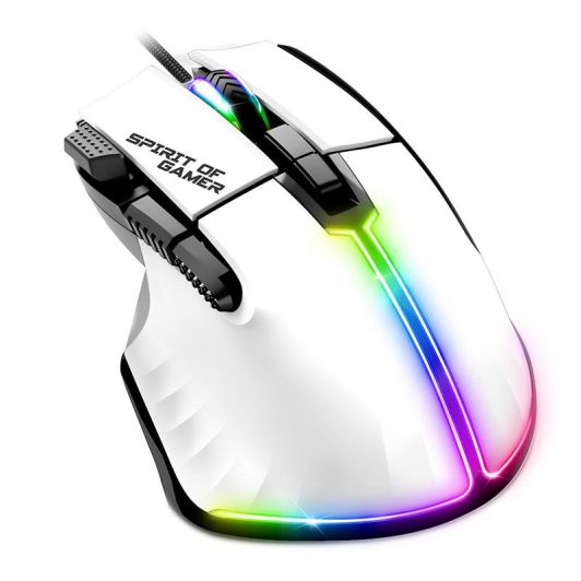 Souris gaming SPIRIT OF GAMER PRO M5  Blanche Filaire 