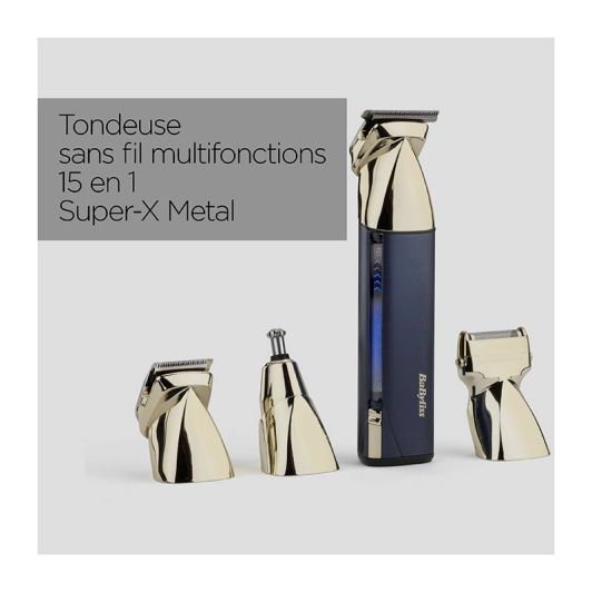 Tondeuse multifonctions BABYLISS Super-X Metal MT992E 15en1
