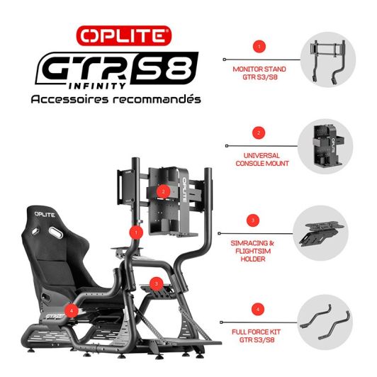 Support OPLITE pour écran compatible GTR S8