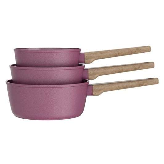 Lot de 3 casseroles ARTHUR MARTIN alu forgé céramique