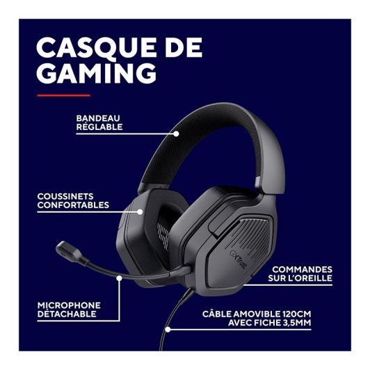 Casque gaming TRUST CARUS filaire GXT492 multiplateforme 