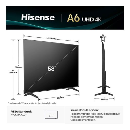 TV UHD 4K 58