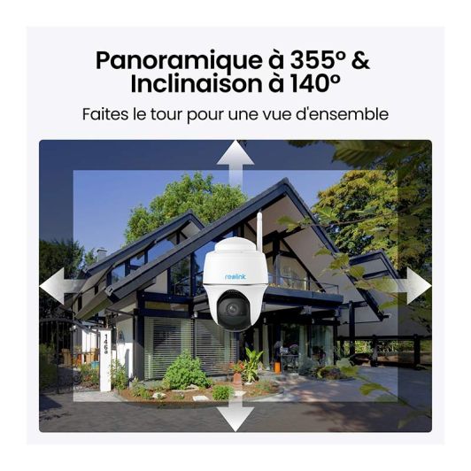 Pack caméra de surveillance REOLINK PACK B420 3MP 2K + panneau solaire
